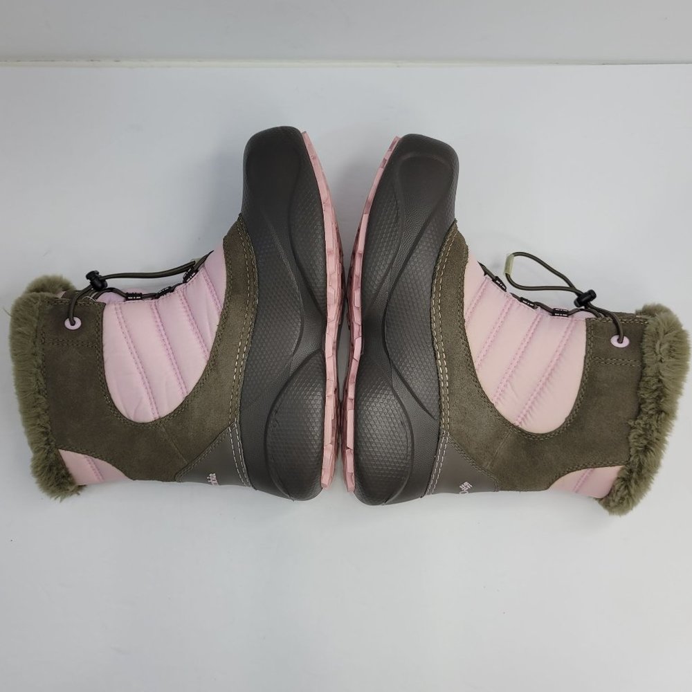 Columbia Rope Tow Kids Winter Faux Fur Boots Pink Brown BY1412-255 US Size 5Y - Picture 9 of 11